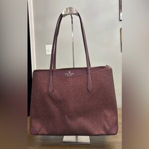Kate Spade New York Shimmy Large Tote in Deep Nova Glitter Fabric